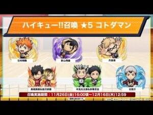 【ハイキュー】キャラ性能を見ていきましょう【コトダマン】※概要欄必読