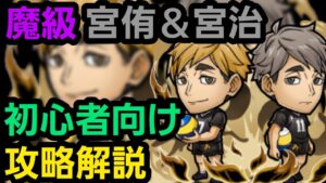 魔級宮侑＆宮治をハイキューコラボから始めた人向け編成で攻略解説【コトダマン】