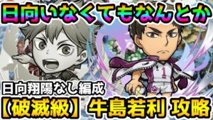【コトダマン】毒がなんぼのもんじゃい!! 日向翔陽なし編成 破滅級 牛島若利 攻略【ハイキューコラボ】