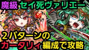 魔級セイ死ヴァリエーを2パターンのカータリィリーダーで攻略【コトダマン】