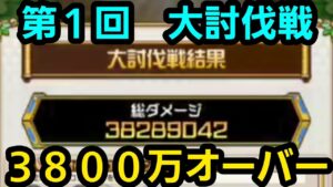 第１回大討伐戦3800万ダメージ【コトダマン】