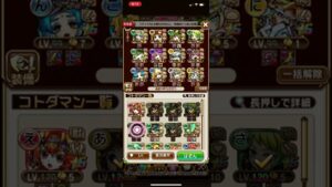 わたくしの昇華チームですわ〜♪レベル順ソート。コトダマン🍃