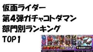 【コトダマン】仮面ライダーコラボ第４弾部門別ランキングTOP１