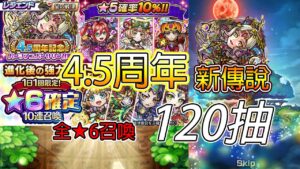 【4.5周年記念活動】新傳說120抽！保證10體★ 6轉蛋！│コトダマン│言靈戰士│晁晁Chao│