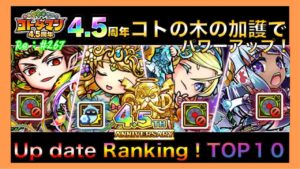 4.5周年コトの木の加護でUP dateされ最前線で戦えるキャラ【TOP10！ランキング】コトダマン！#267
