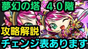 夢幻の塔40階攻略解説【コトダマン】